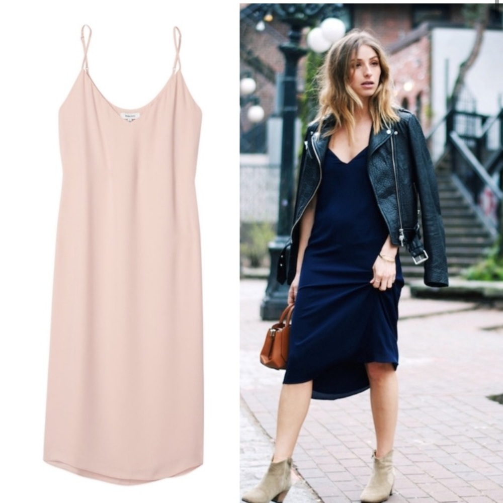 NWT Aritzia Babaton Templeton Slip Dress Dusty Rose